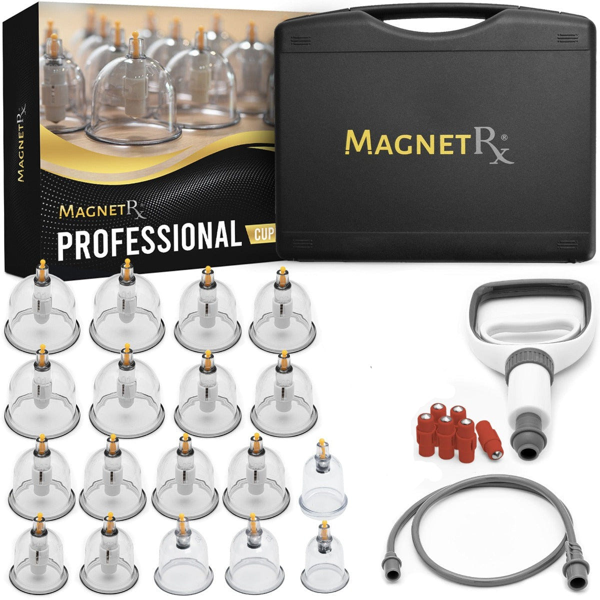 Professional Biomagnetic Cupping Therapy Set – 18 Massage Cups with Magnetic Therapy