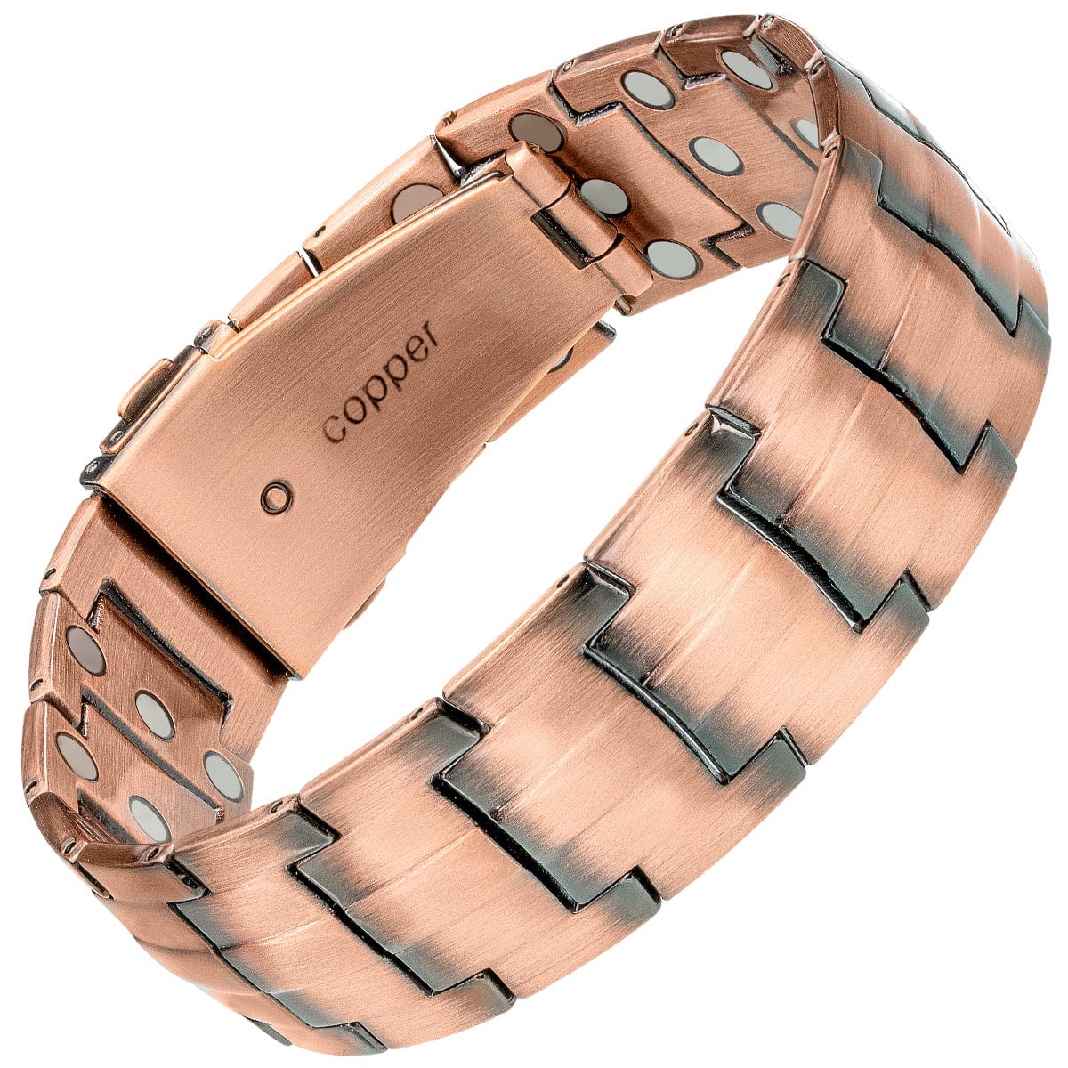 3x Strength Copper Magnetic Bracelet for Men (Legacy)