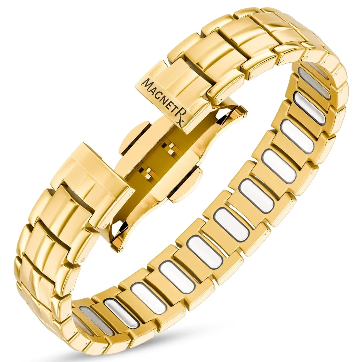 EllipseMAX Men's Magnetic Bracelet Gold - MagnetRX
