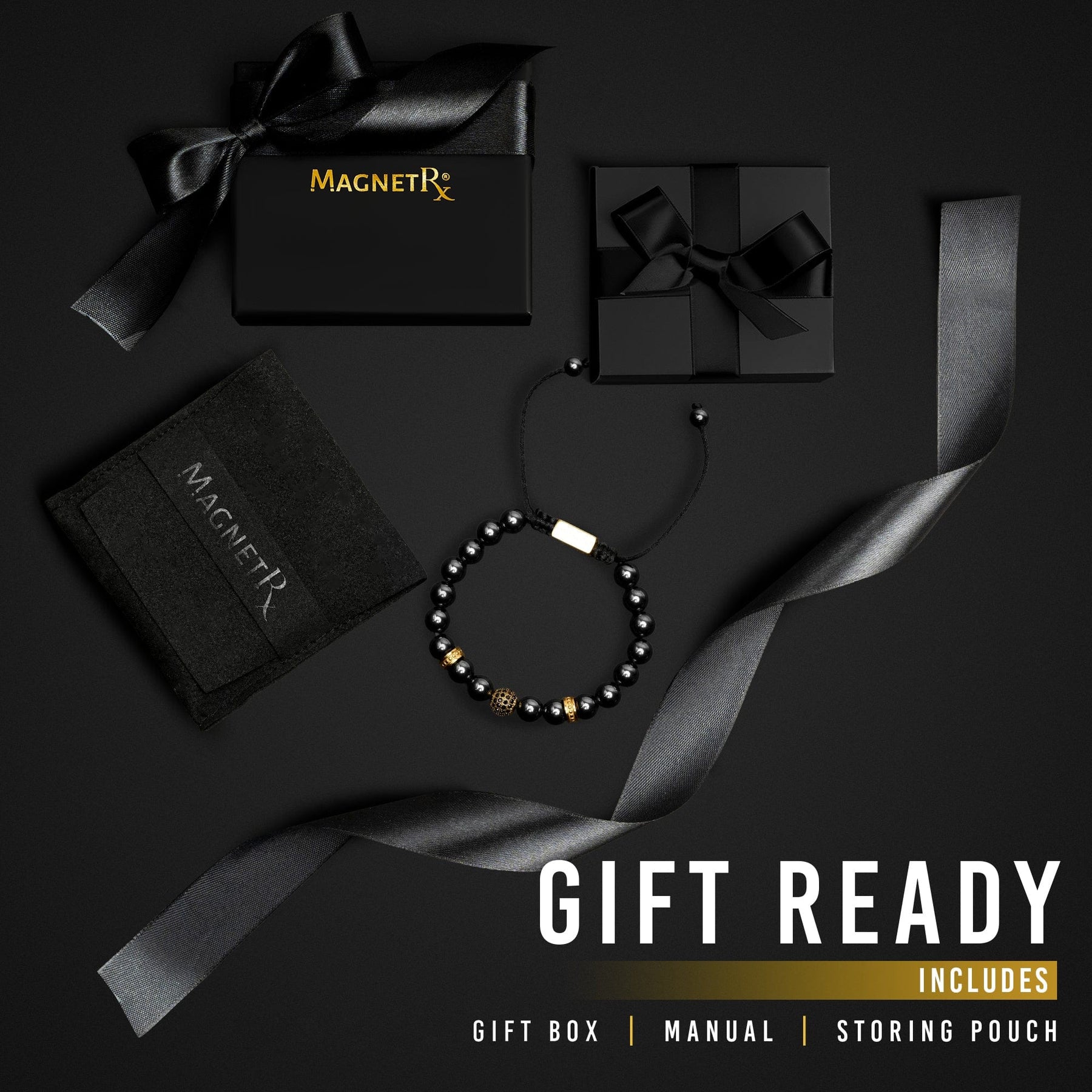 High Power Magnetic Hematite Bracelet Gold Zeus