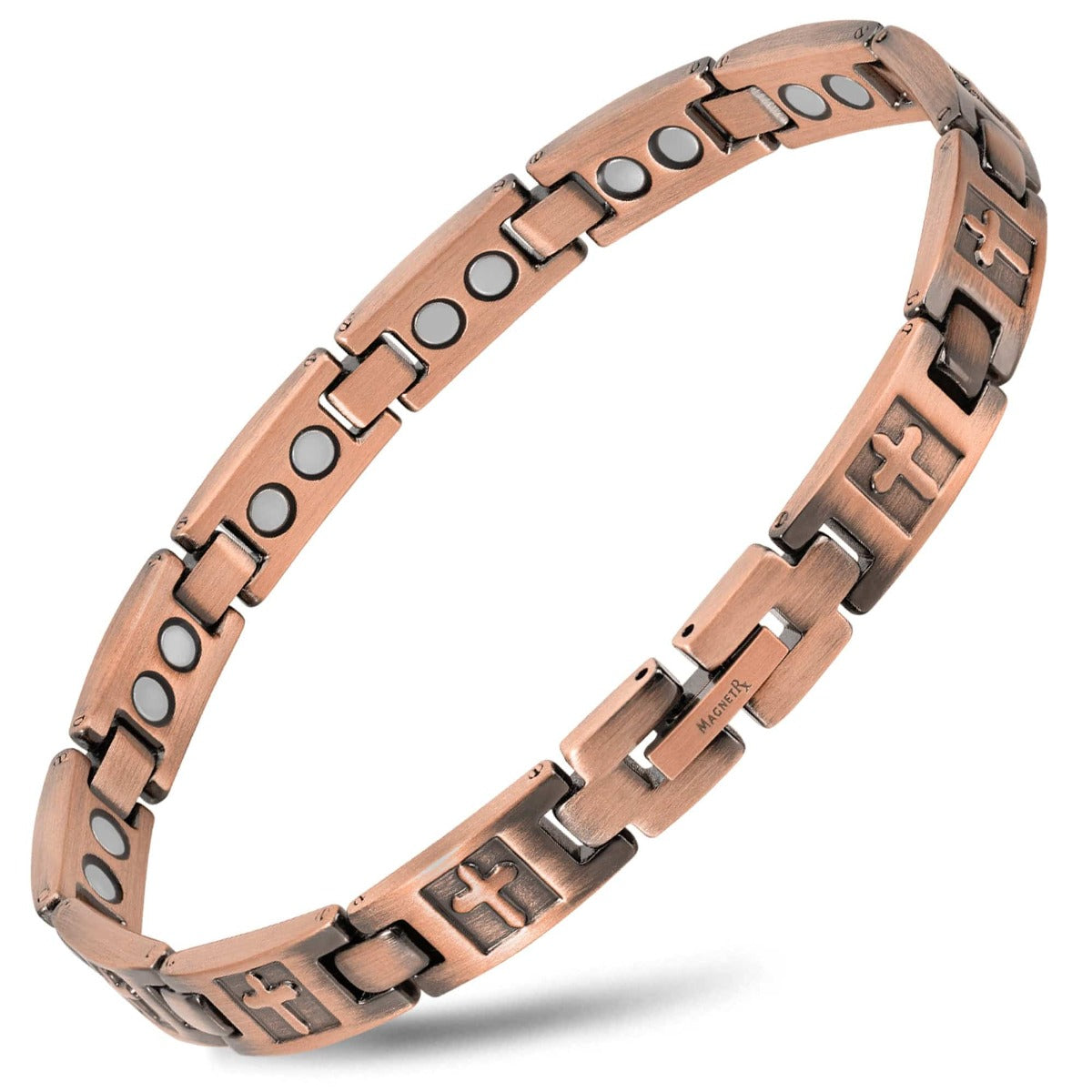 Magnetic Bracelet Women’s Ultra Strength Pure Copper Magnetic Bracelet (Cross) MagnetRX