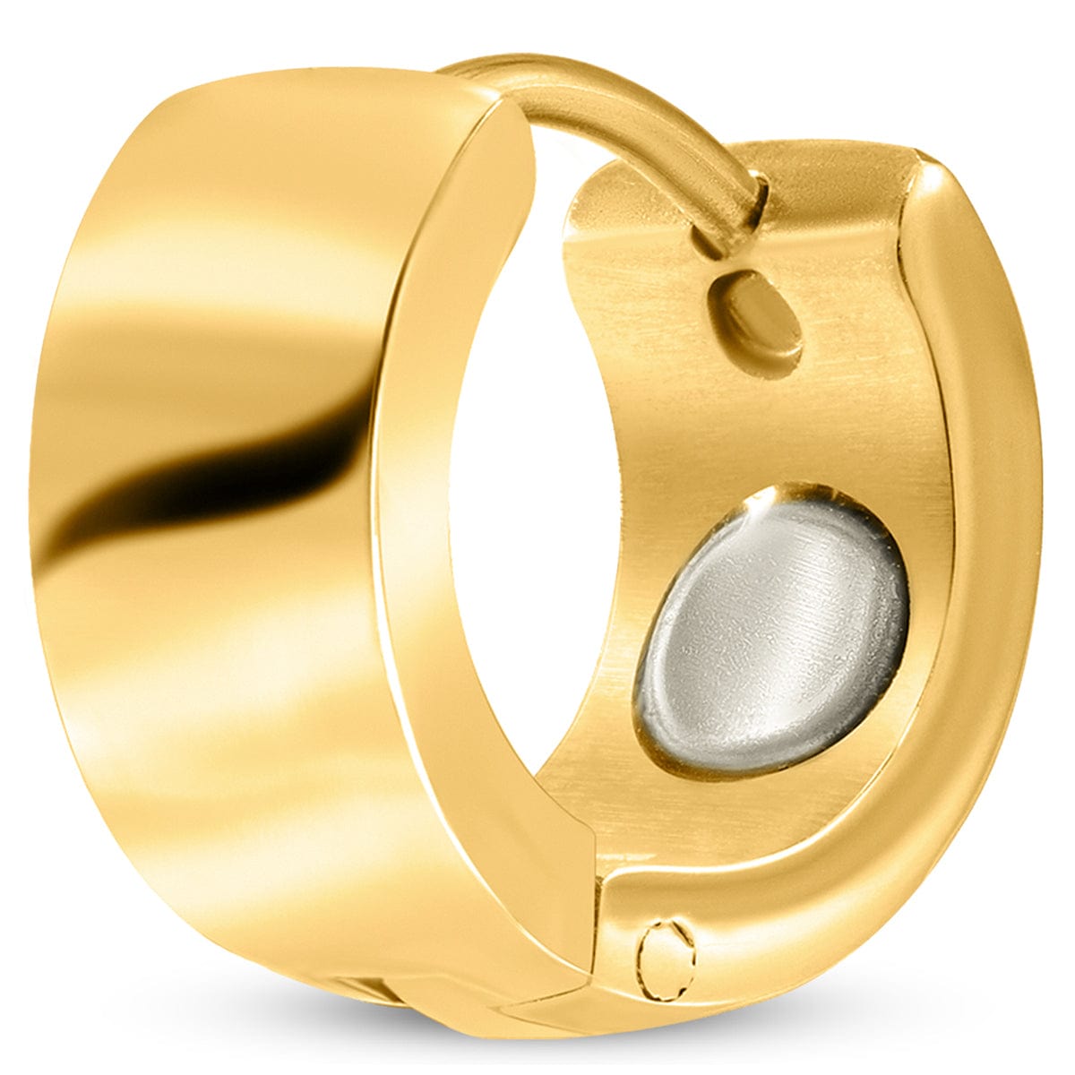 Polished Magnetic Therapy Earrings for Women (Gold)