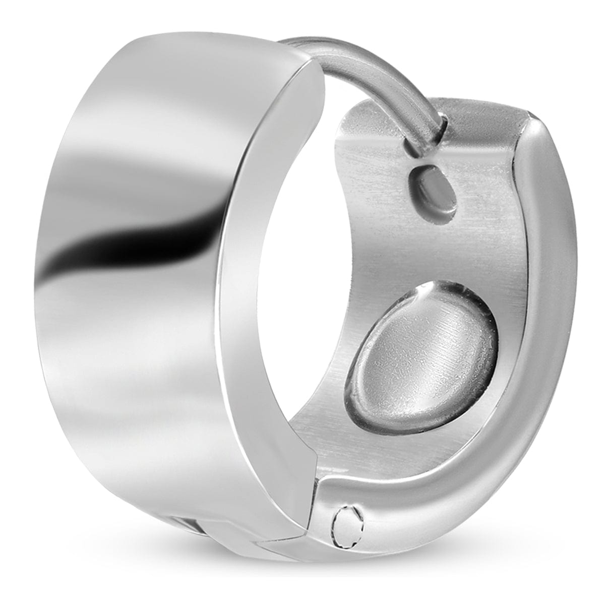 Polished Magnetic Therapy Earrings for Women (Silver)