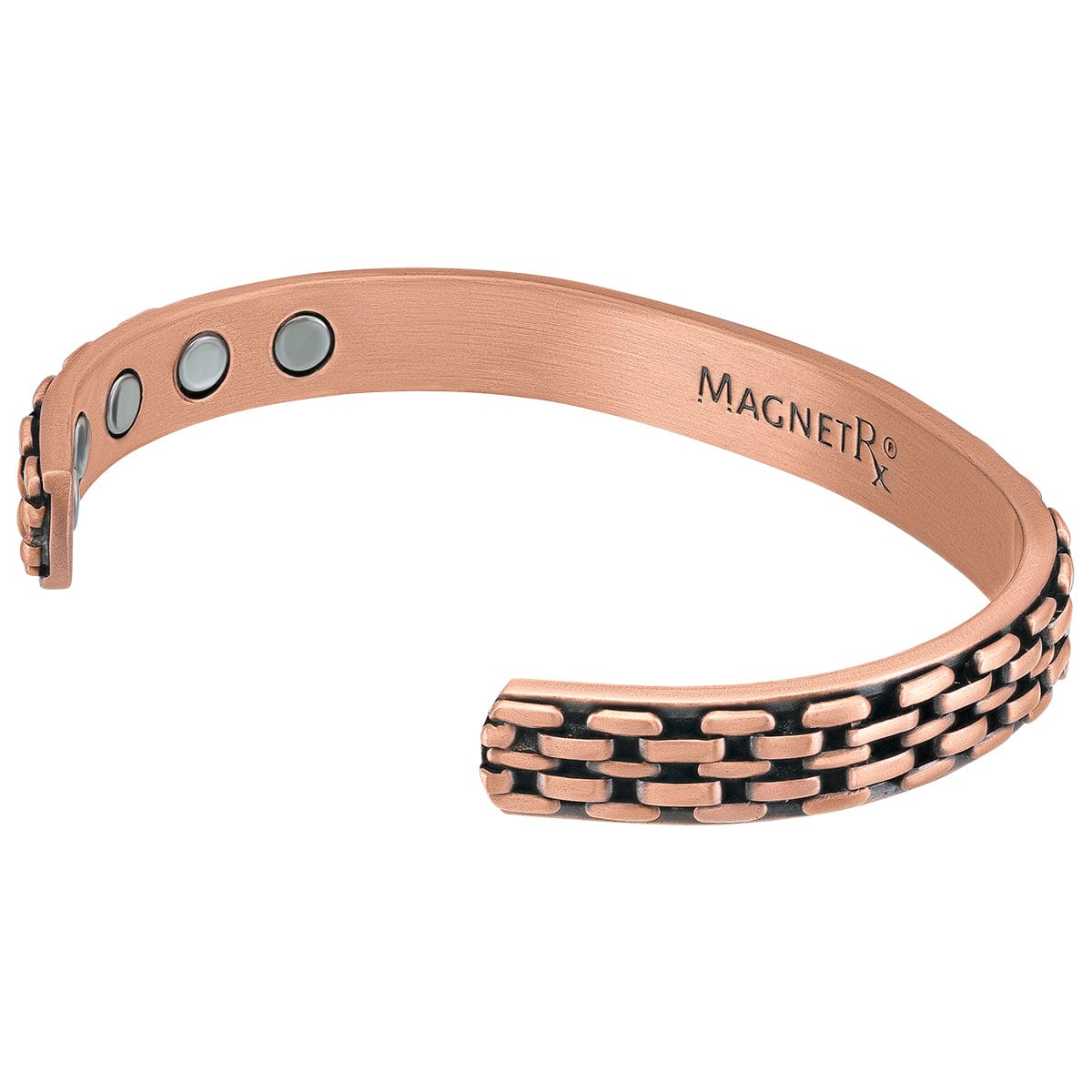 Link Chain Inlay Copper Cuff Magnetic Therapy Bracelet for Men & Women