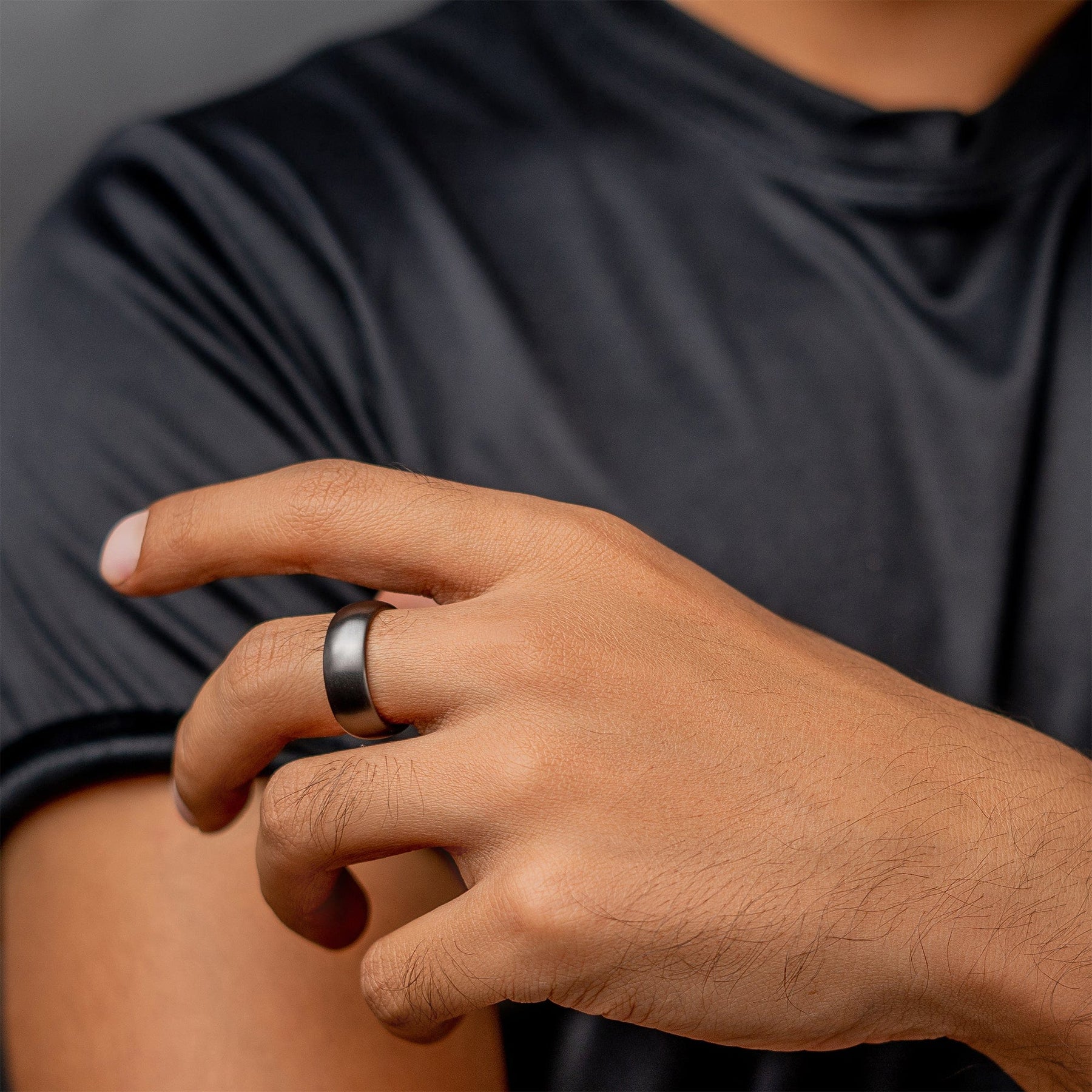 Magnetic Therapy Ring (Gunmetal Gray)
