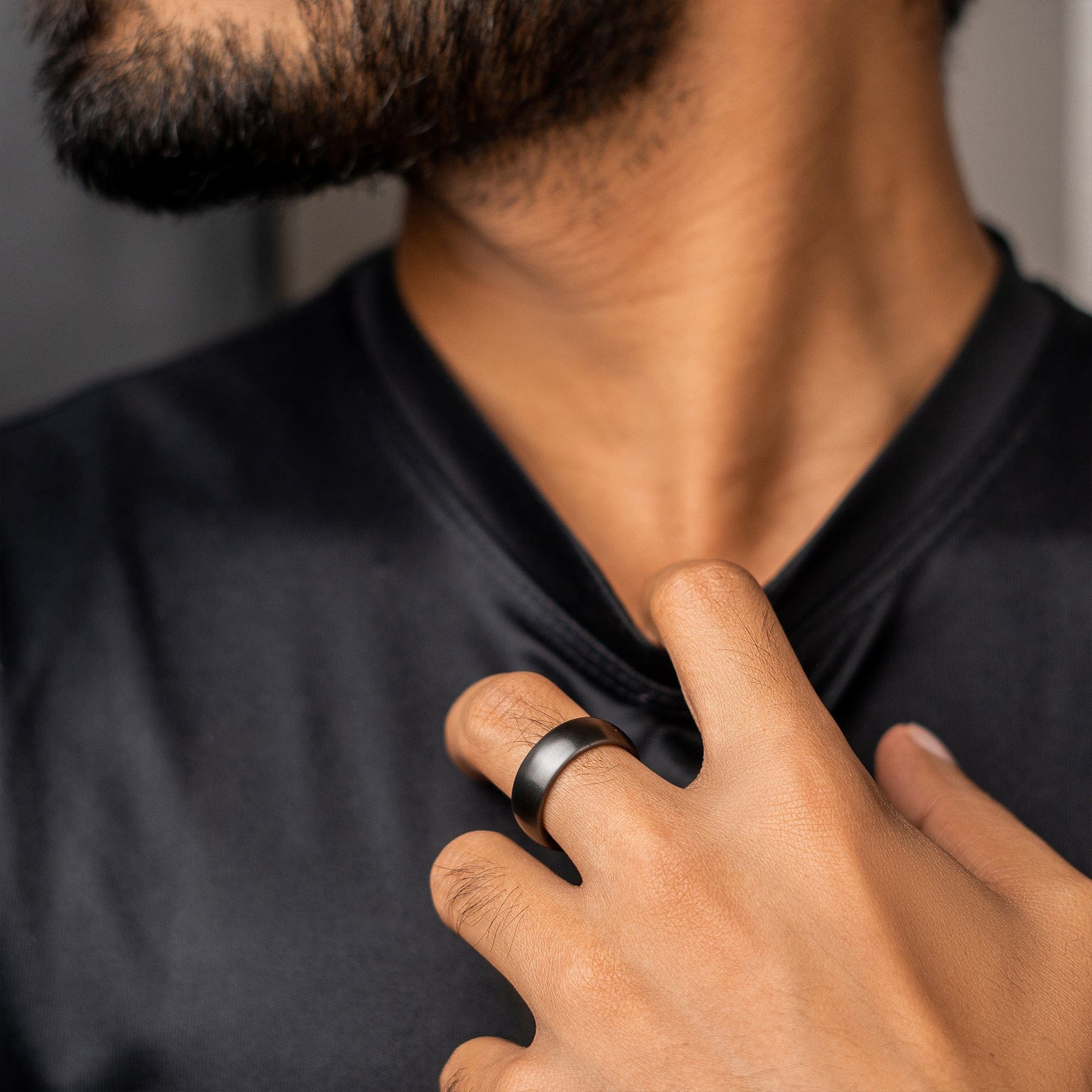 Magnetic Therapy Ring (Gunmetal Gray)