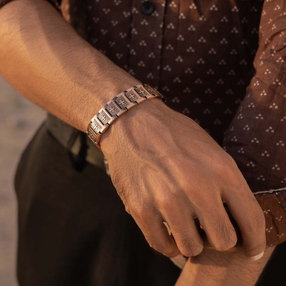 Ultra Strength Pure Copper Magnetic Bracelet (Cross)