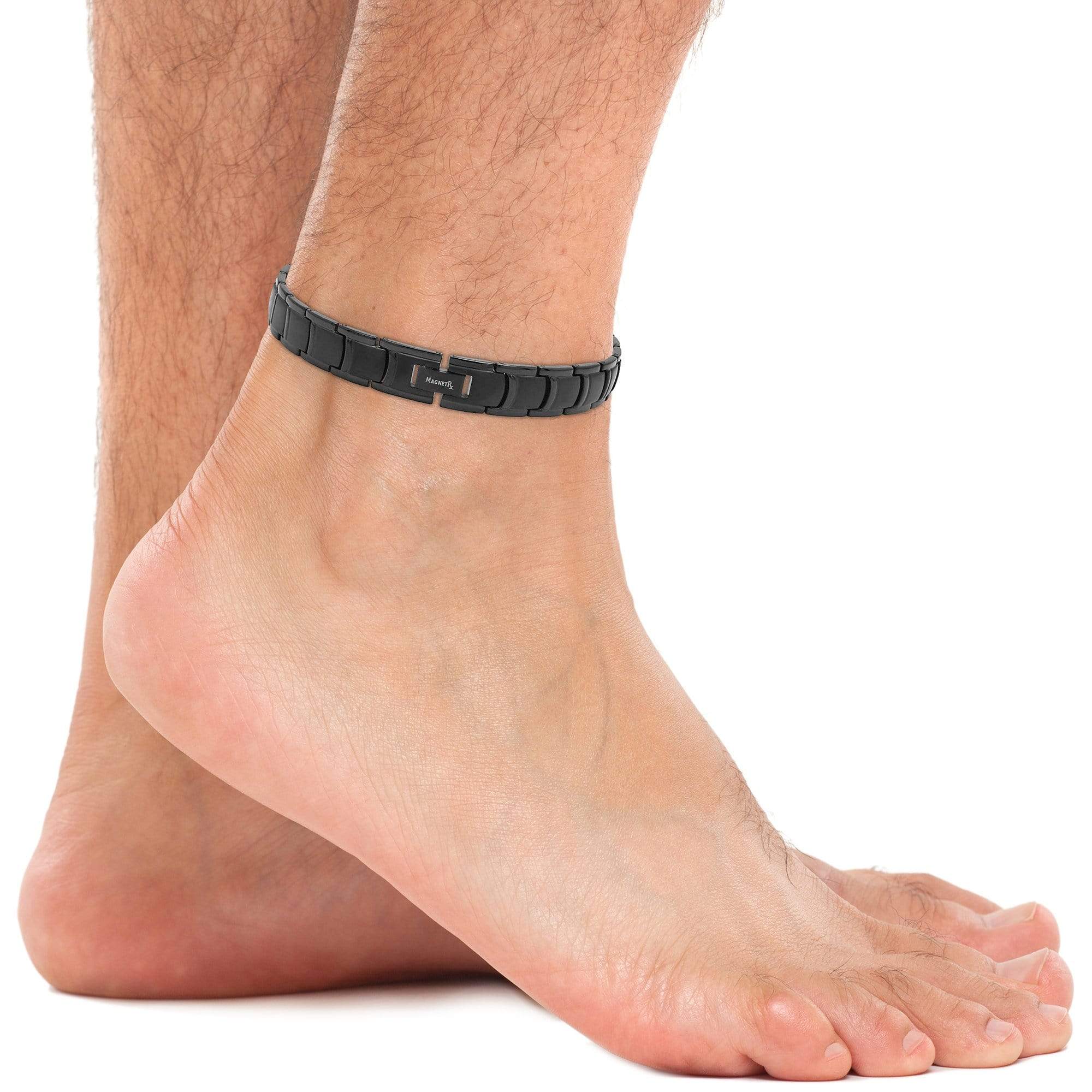 Men's Black Titanium Magnetic Anklet MagnetRX - Main Image