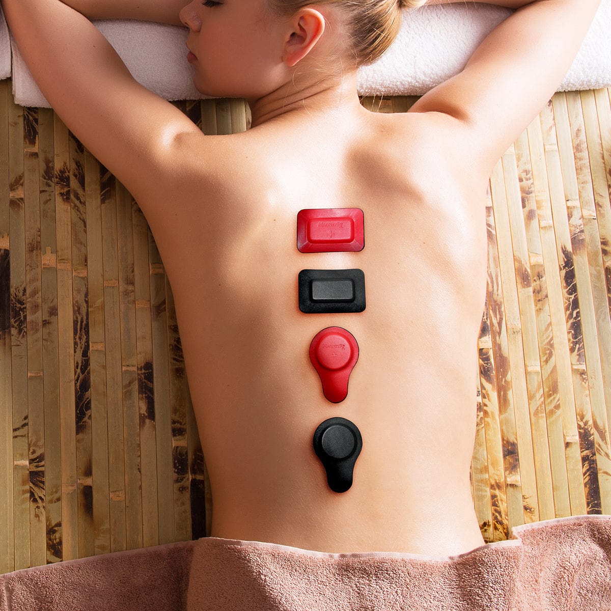 Biomagnetic Therapy Magnet Kit — Ferrite & Leather (12 Mixed Units)