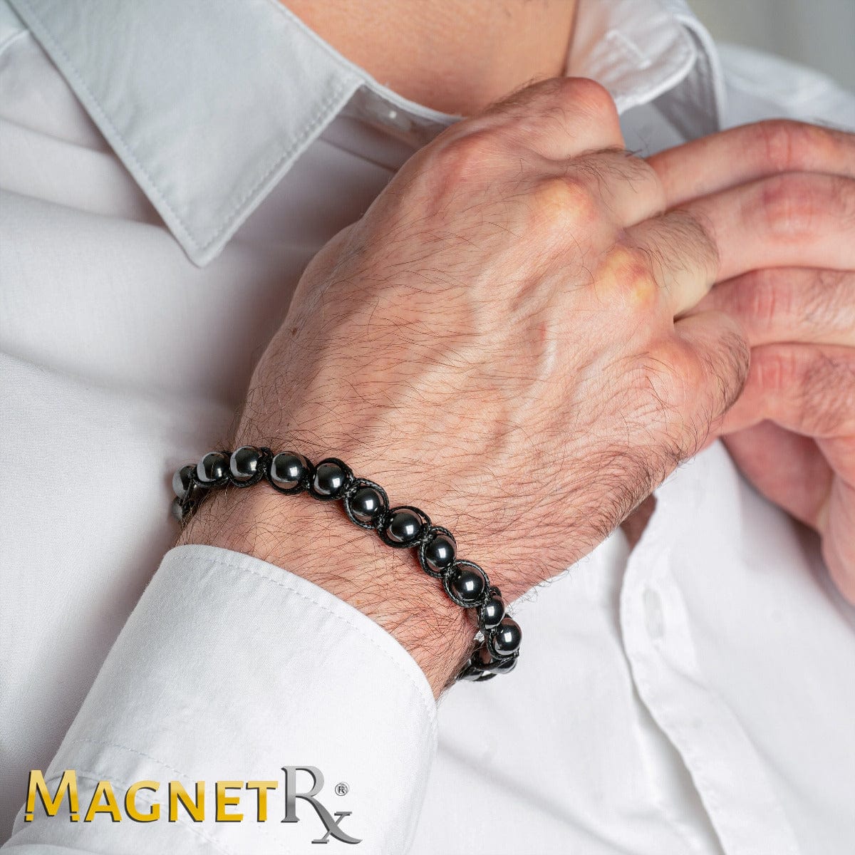 High Power Magnetic Hematite Bracelet Bali Style
