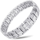 Ultra Strength Magnetic Therapy Bracelet Silver Classic