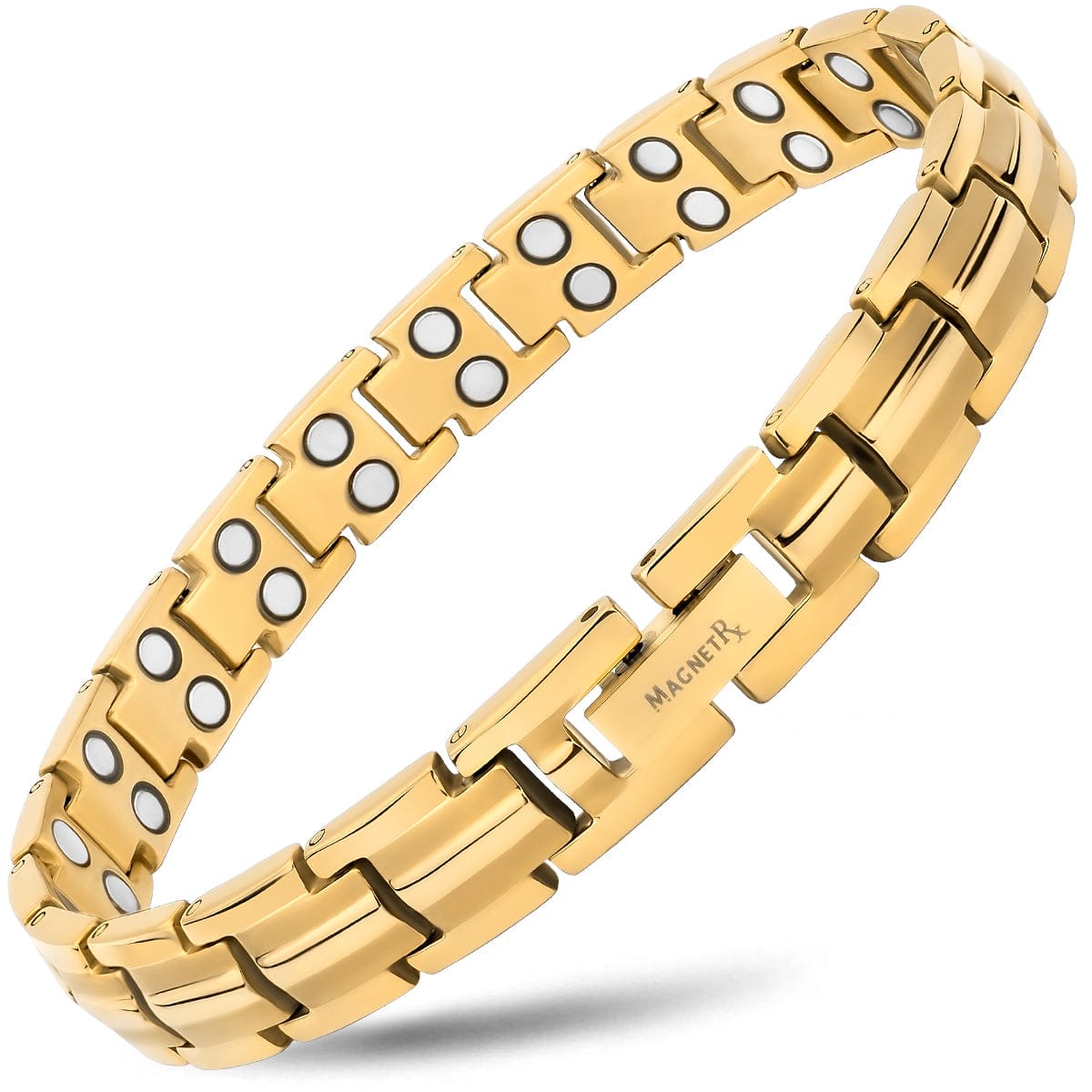 Women's Ultra Strength Gold Titanium Magnetic Bracelet | MagnetRX