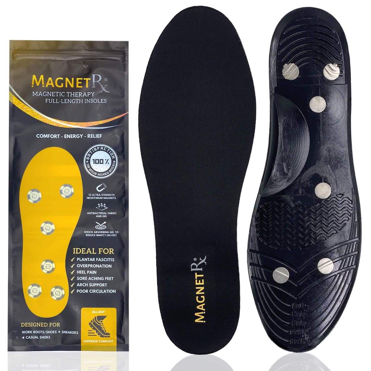 Magnetic Foot Shoe Inserts with Magnetic Therapy
