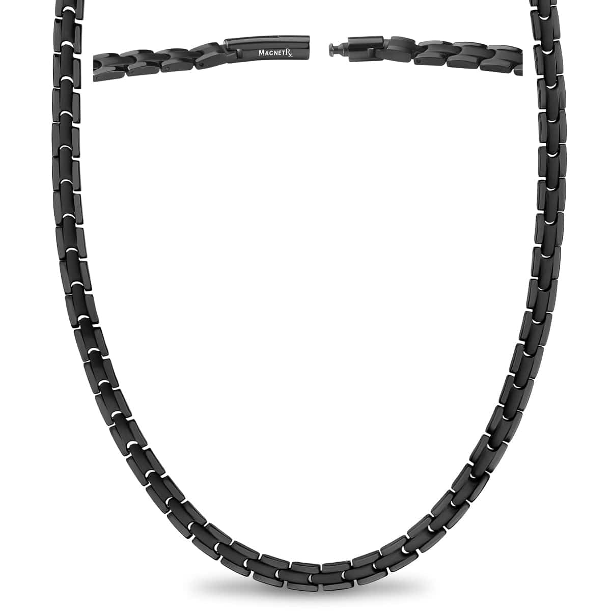 Ultra Strength Magnetic Necklace for Men - Black Titanium