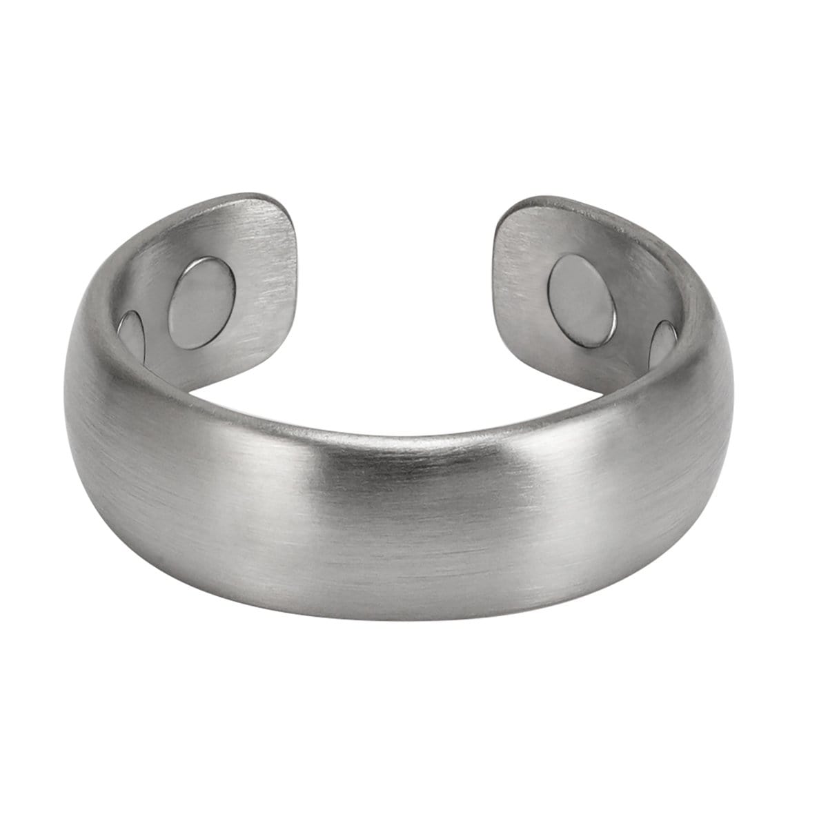 Magnetic Therapy Ring (Brushed Silver)