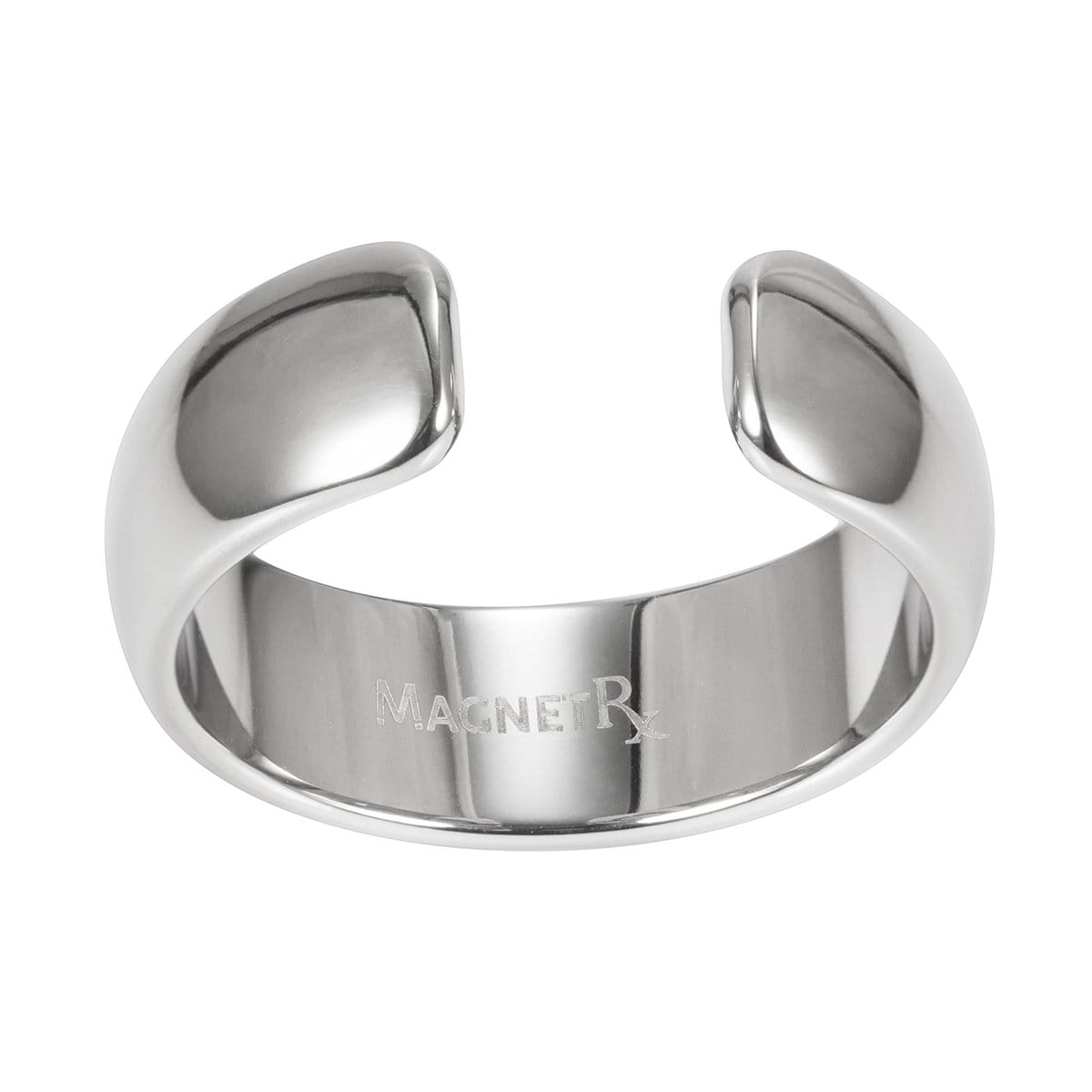 Magnetic Therapy Ring (Polished Silver)
