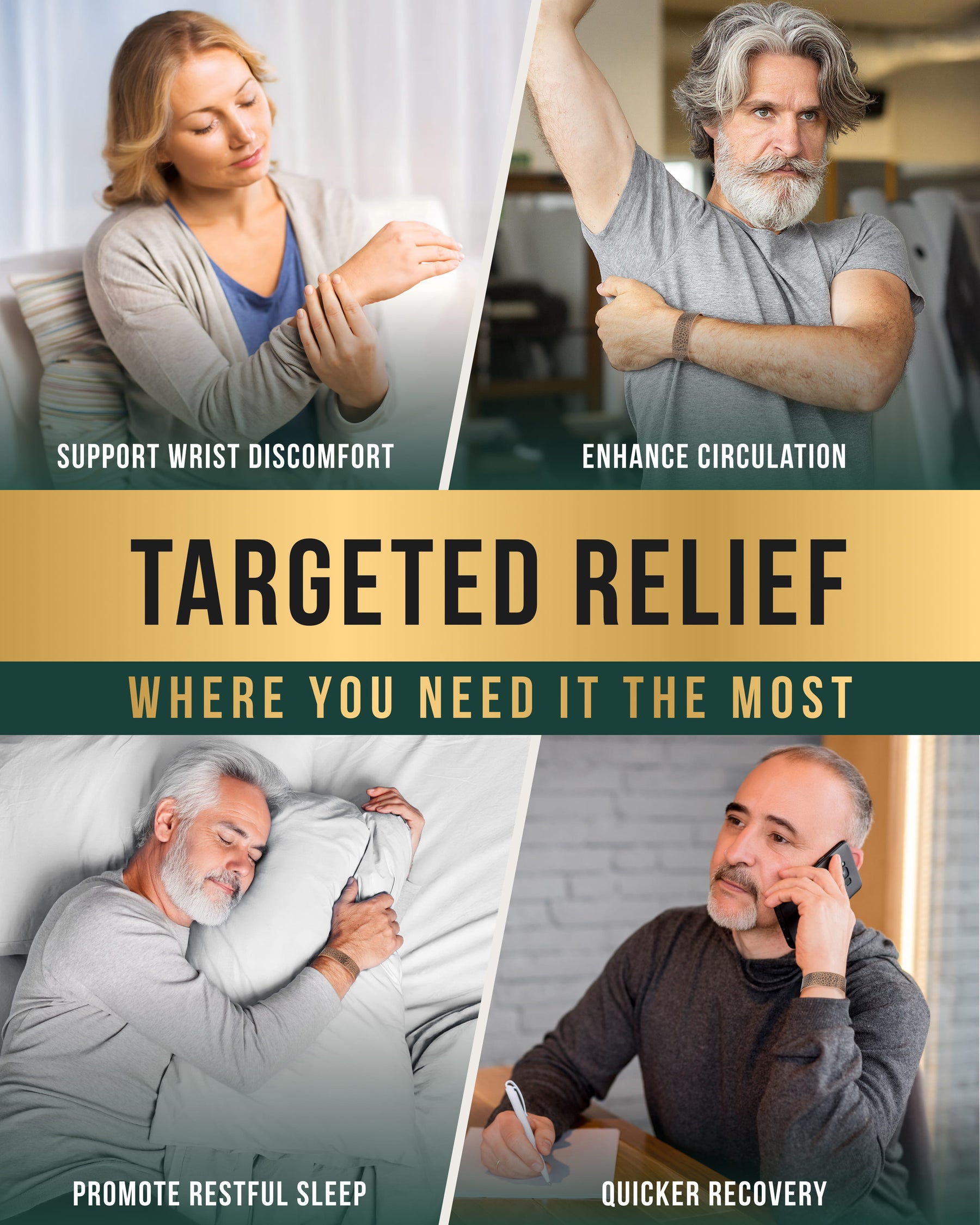 Mega Strength Magnetic Therapy Bracelet Wide Hammered Copper Cuff