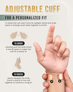 Mega Strength Magnetic Therapy Bracelet Wide Copper Cuff