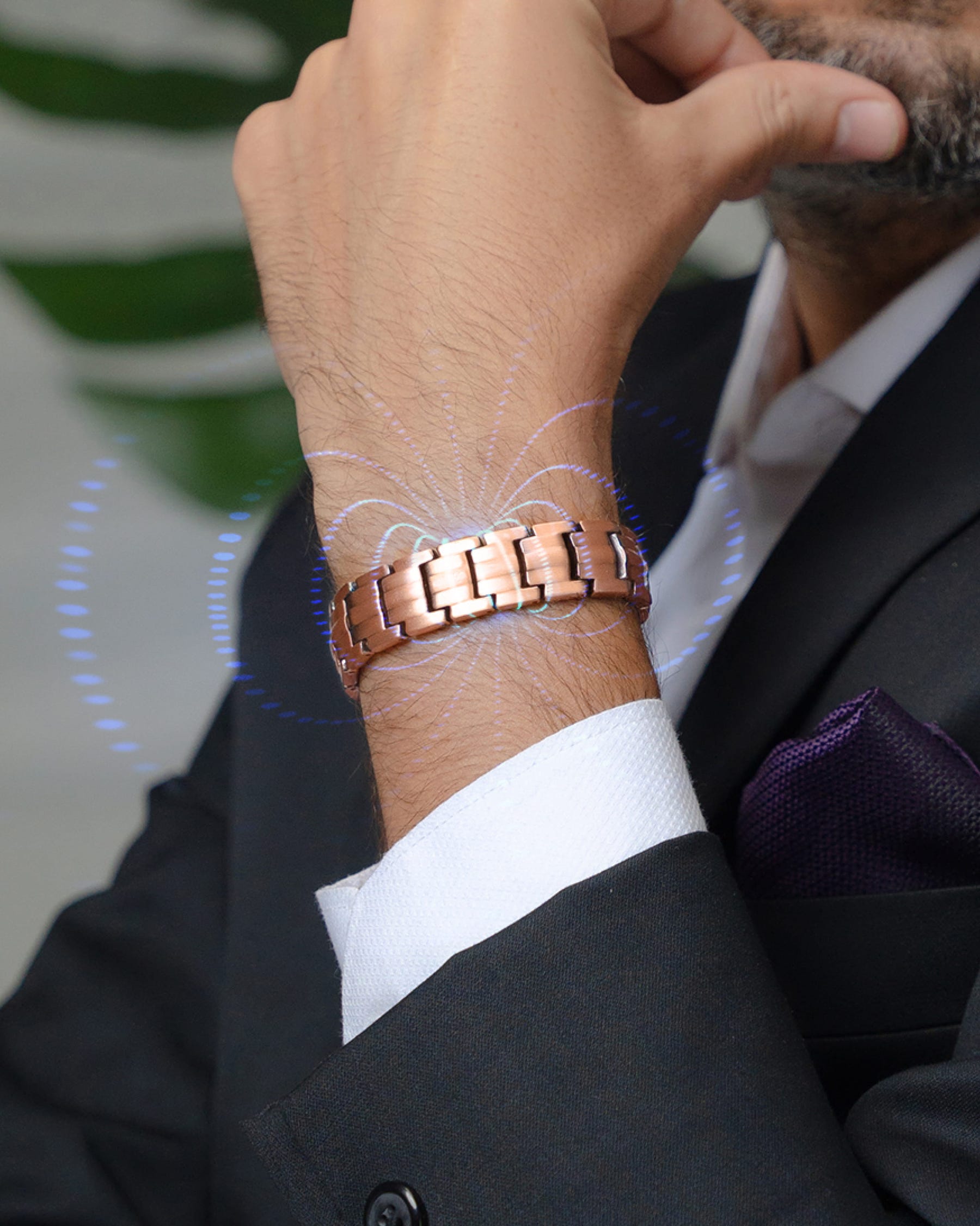 Men’s Copper Power Set – EllipseMAX Magnetic Bracelet + Necklace