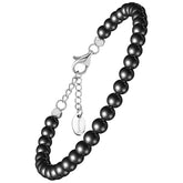 Hematite Magnetic Anklet - 6mm Round Beads