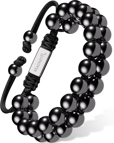 High Power Magnetic Hematite Bracelet Double Row