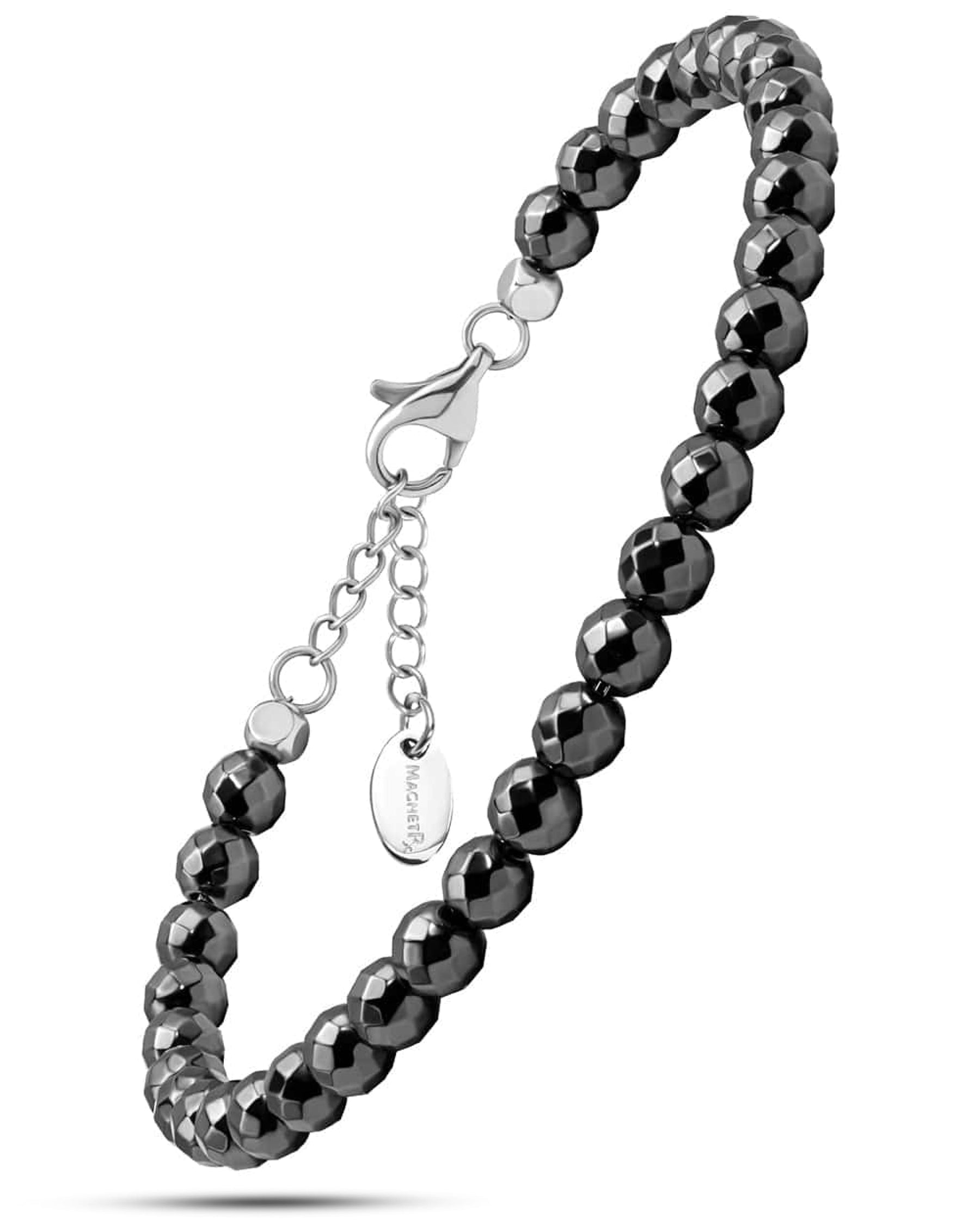 Hematite Magnetic Anklet (6mm Faceted Beads)