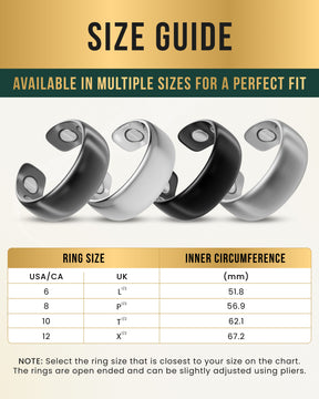 Magnetic Therapy Ring (Gunmetal Gray)