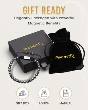 High Power Magnetic Hematite Bracelet Classic 6mm Bead