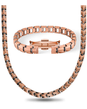 Women’s Copper Power Set – EllipseMAX Bracelet + Necklace