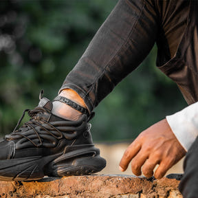 Ultra Strength Titanium Magnetic Therapy Anklet for Men (Black)