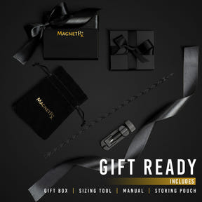 Ultra Strength Titanium Magnetic Therapy Anklet for Women (Black)