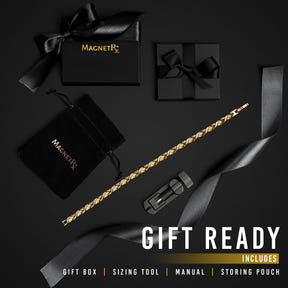 Ultra Strength Titanium Magnetic Therapy Anklet for Women (Gold)