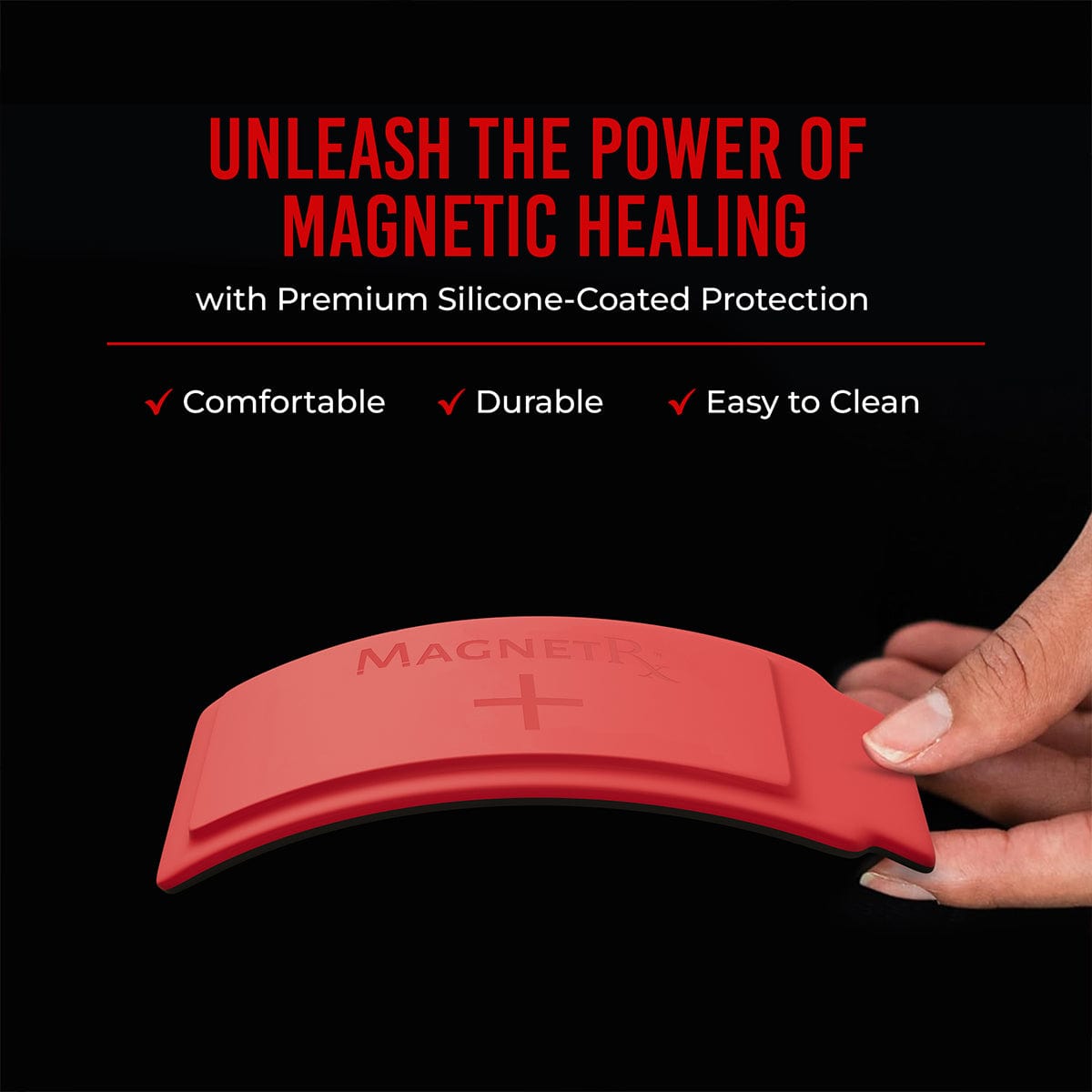 Biomagnetic Therapy Arc Magnets — Neodymium & Silicone (4 Curved Magnets)
