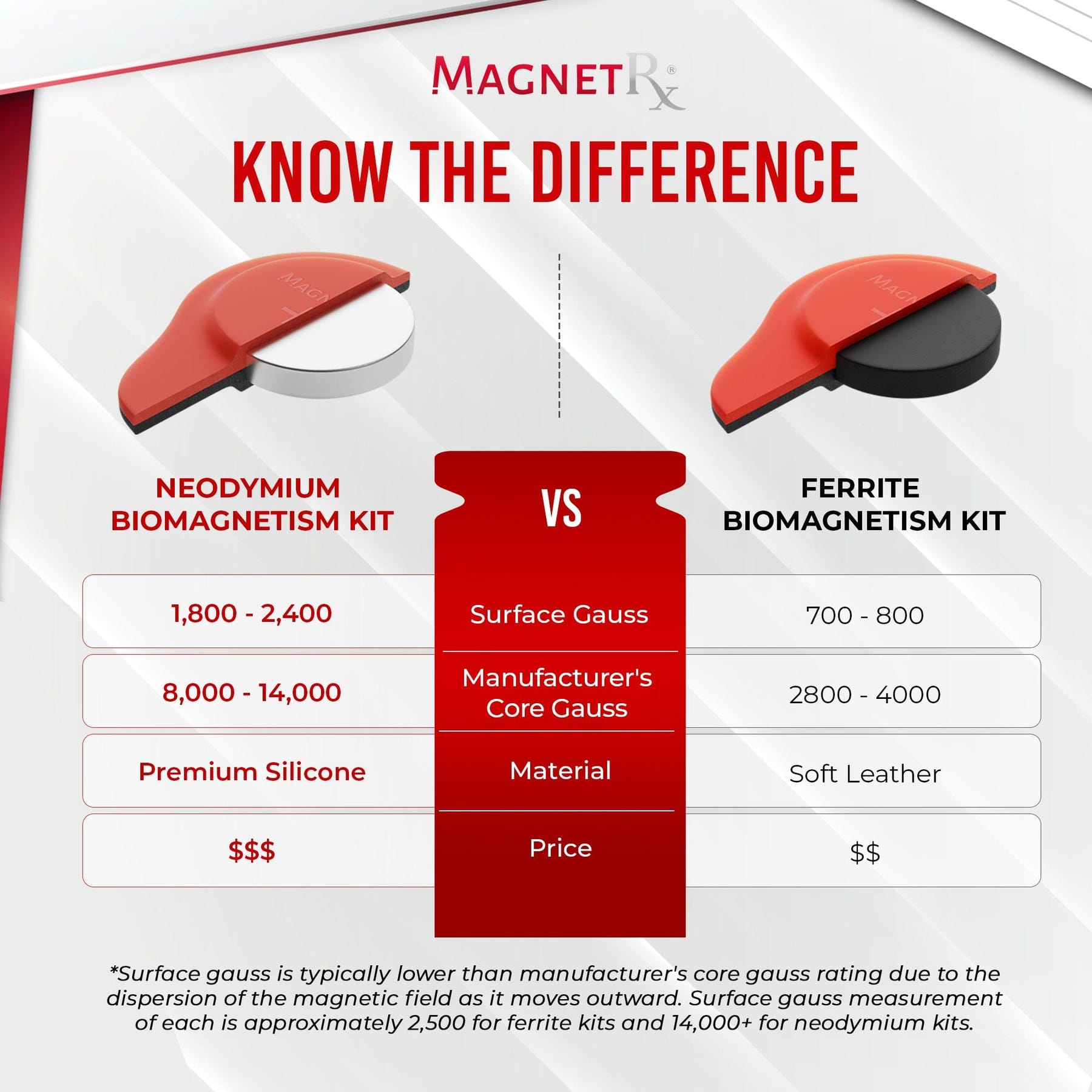 Biomagnetic Therapy Magnet Kit — Neodymium & Silicone (20 Mixed Units)