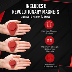 Kit de Terapia Biomagnética con Imanes - Neodimio y Silicona (6 Unidades Mixtas)