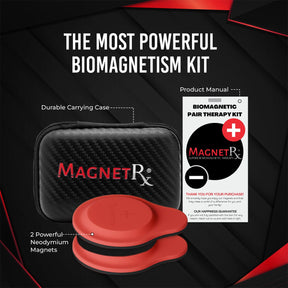 Biomagnetic Therapy Magnet Set — Neodymium & Silicone (2 Medium Magnets)