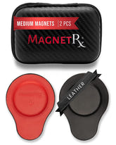 Magnetic Biomagnetic Therapy Biomagnetic Therapy Magnet Set — Neodymium & Leather (2 Medium Magnets) MagnetRX