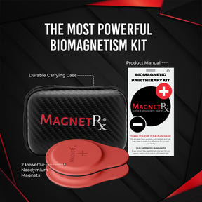 Set de Terapia Biomagnética con Imanes - Neodimio y Silicona (2 Imanes Grandes)