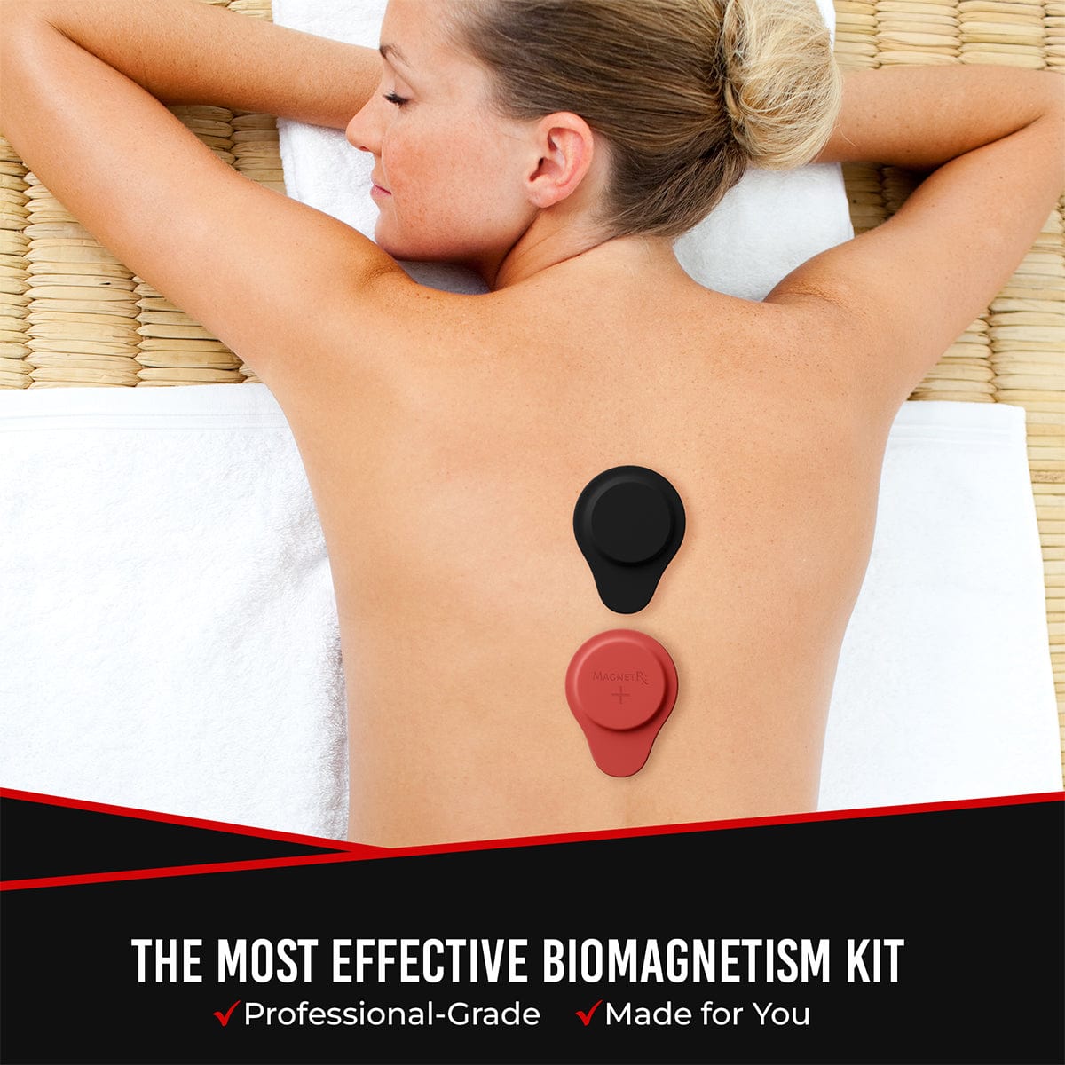 Set de Terapia Biomagnética con Imanes - Neodimio y Silicona (2 Imanes Grandes)