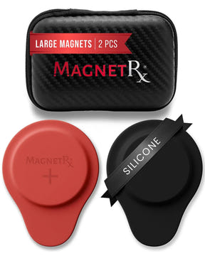 Magnetic Biomagnetic Therapy Biomagnetic Therapy Magnet Set — Neodymium & Silicone (2 Large Magnets) MagnetRX