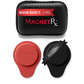 Biomagnetic Therapy Magnet Set — Neodymium & Silicone (2 Medium Magnets)