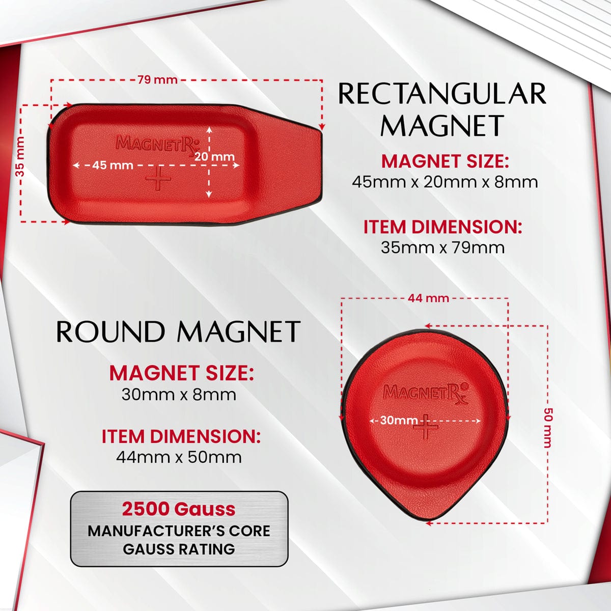 Magnetic Biomagnetic Therapy Biomagnetic Therapy Magnets Kit (16 Small Mixed Units) MagnetRX