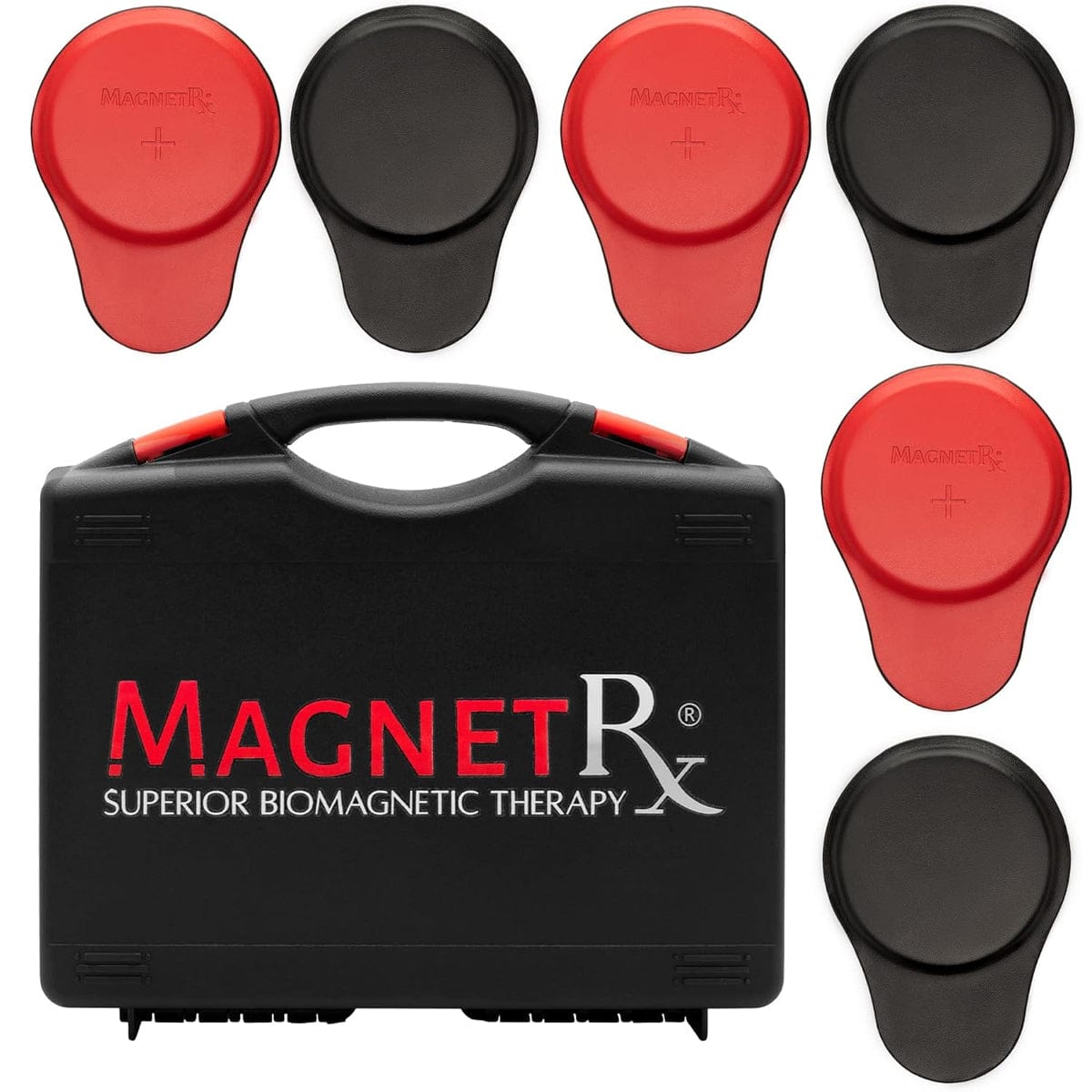 Biomagnetic Therapy Magnet Kit — Ferrite & Leather (6 Large Magnets)