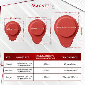 Biomagnetic Therapy Magnet Kit — Neodymium & Silicone (20 Mixed Units)