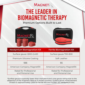 Biomagnetic Therapy Magnet Kit — Neodymium & Silicone (20 Mixed Units)