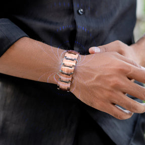 Magnetic Bracelet 3x Strength Copper Magnetic Bracelet for Men (Legacy) MagnetRX