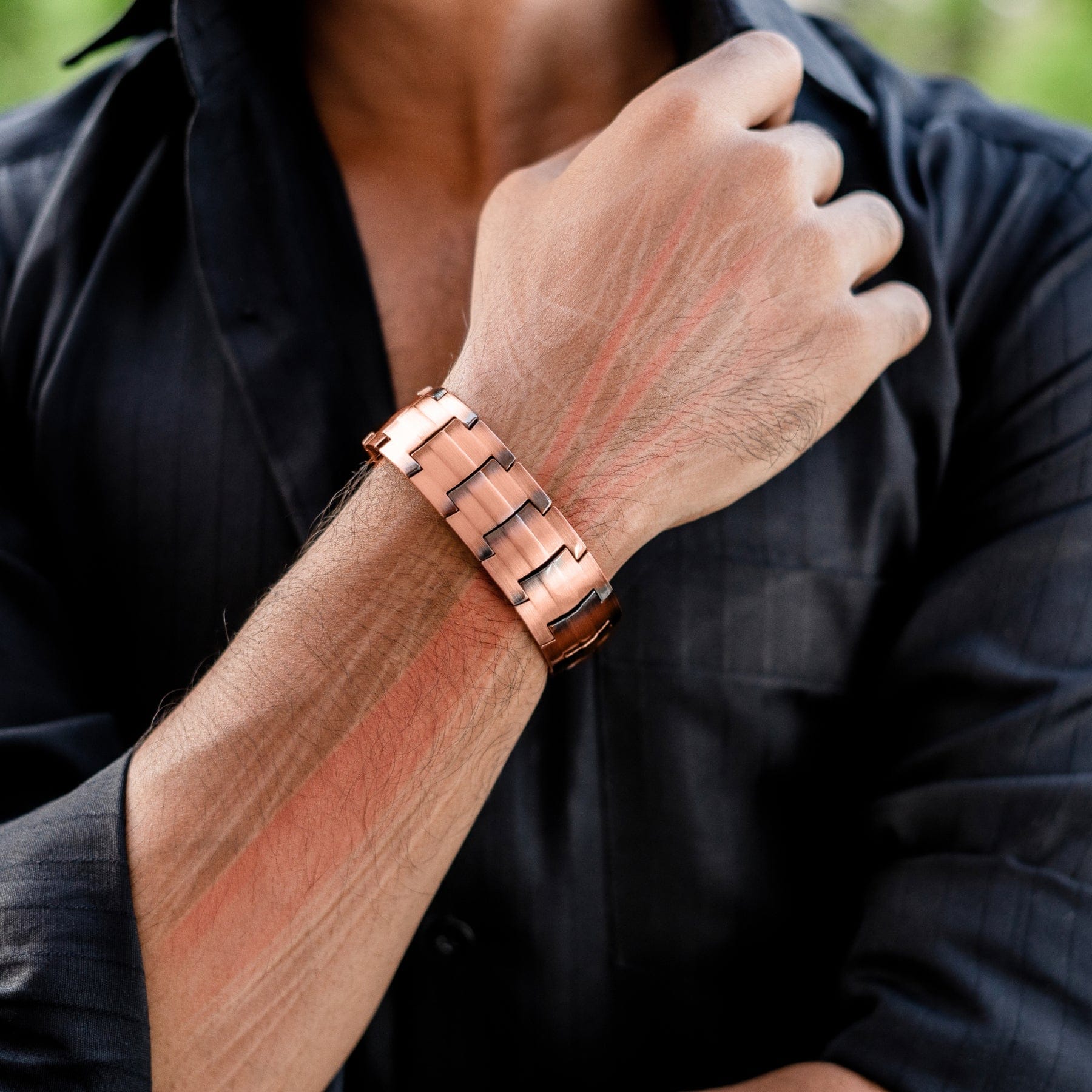 Magnetic Bracelet 3x Strength Copper Magnetic Bracelet for Men (Legacy) MagnetRX