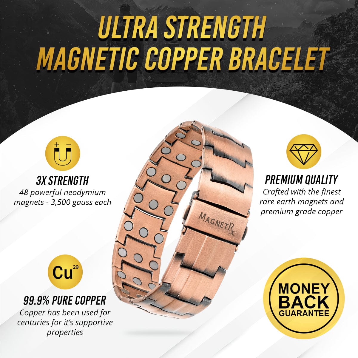 100% Copper Magnetic Health Band - Nelson Market