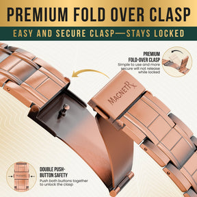 Magnetic Bracelet 3x Strength Copper Magnetic Bracelet for Men (Stealth) MagnetRX