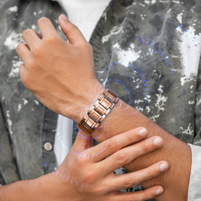 Magnetic Bracelet 3x Strength Copper Magnetic Bracelet for Men (Stealth) MagnetRX